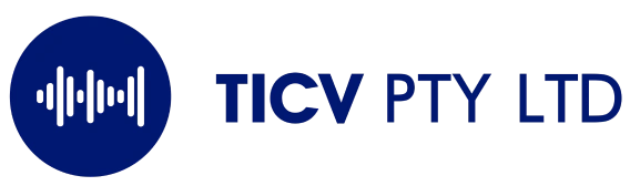 A black background with the words " ticv pro " written in blue.